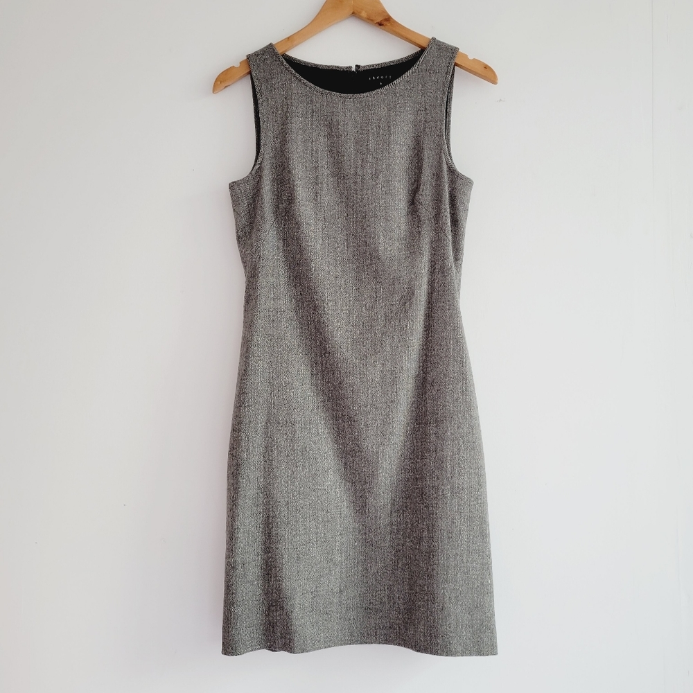 Theory Gray Sleeveless Dress
